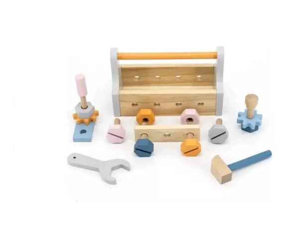 MALETA DE HERRAMIENTAS DE MADERA PARA NIÑOS - 5