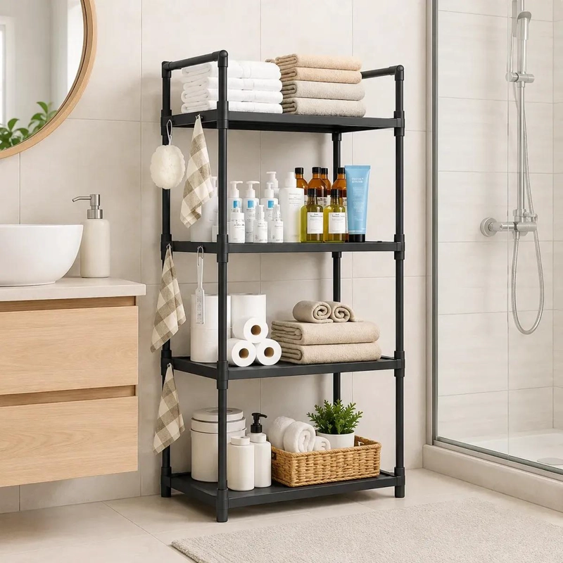 ESTANTE MULTIUSO CON 4 REPISAS PARA COCINA Y BAÑO - 5
