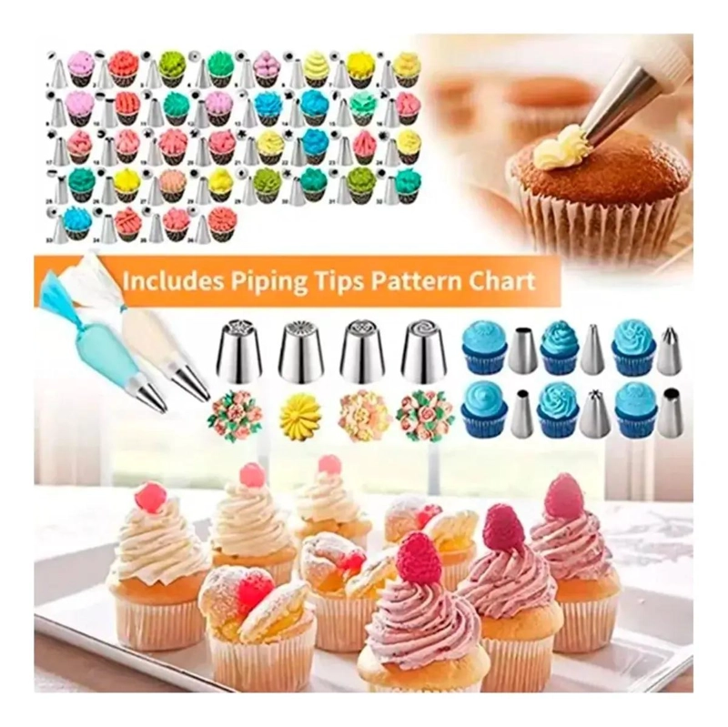 KIT COMPLETO DE ACCESORIOS PARA DECORACION DE PASTELES CON 236 PIEZAS - 10