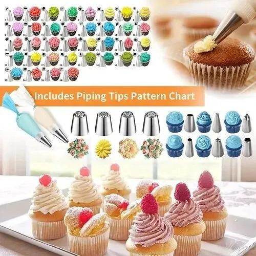 KIT COMPLETO DE ACCESORIOS PARA DECORACION DE PASTELES CON 236 PIEZAS - 4
