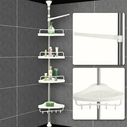 ORGANIZADOR ESQUINERO AJUSTABLE PARA BAÑO 4 PISOS - 3