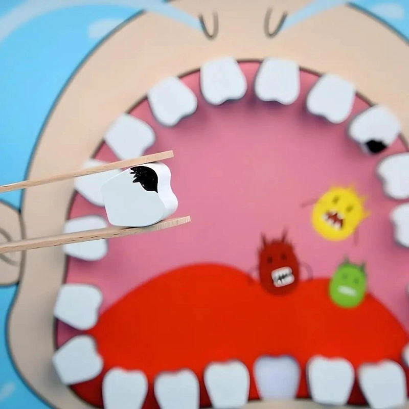 SET JUEGO DE ROLES DOCTOR Y DENTISTA DE MADERA PARA NIÑOS - 5