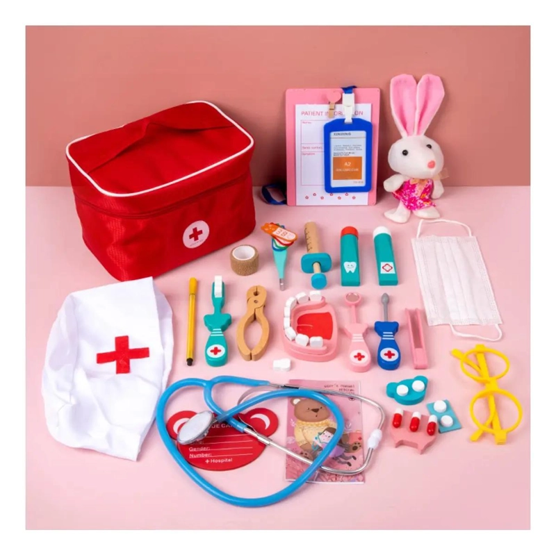 SET DE JUEGO DE ROLES DOCTOR Y DENTISTA EN MADERA PARA NI - 5