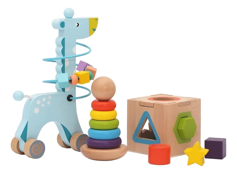 SET EDUCATIVO DE MADERA 3 EN 1 MONTESSORI - 1