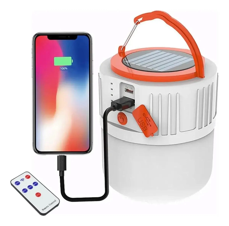 LAMPARA SOLAR LED RECARGABLE PARA EMERGENCIA - 1