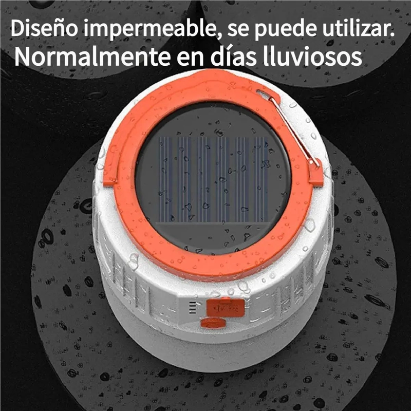 LAMPARA SOLAR LED RECARGABLE PARA EMERGENCIA - 4