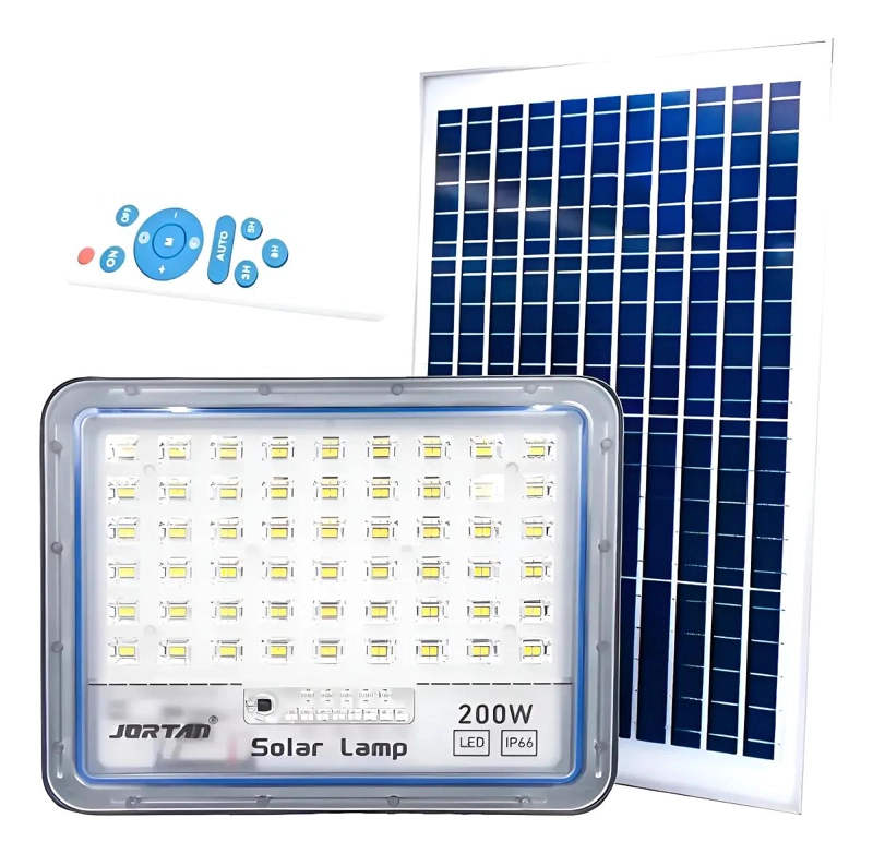 FOCO LED EXTERIOR 200W CON PANEL SOLAR - 1