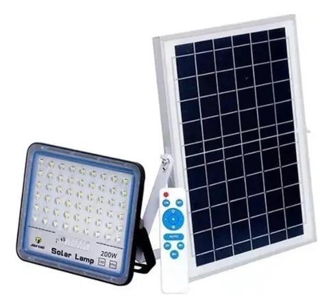 FOCO LED EXTERIOR 200W CON PANEL SOLAR - 2