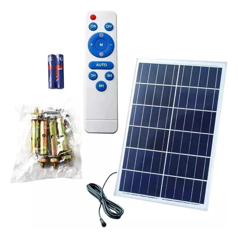 FOCO LED EXTERIOR 200W CON PANEL SOLAR - 4