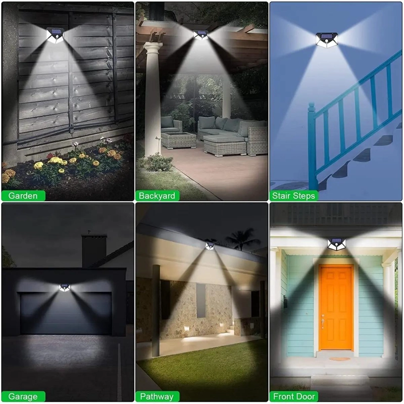 APLIQUE SOLAR CON 114 LED Y SENSOR DE MOVIMIENTO X4 - 2