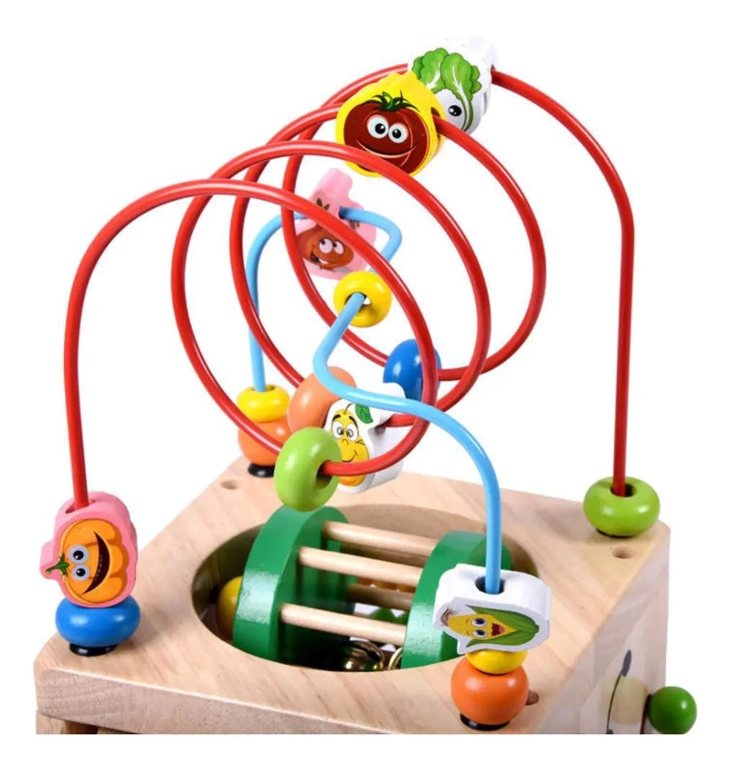CUBO DIDACTICO MONTESSORI 5 EN 1 DE MADERA - 2