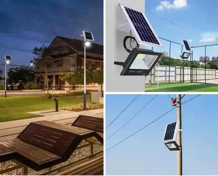 FOCO REFLECTOR EXTERIOR 100W CON PANEL SOLAR Y CONTROL - 3