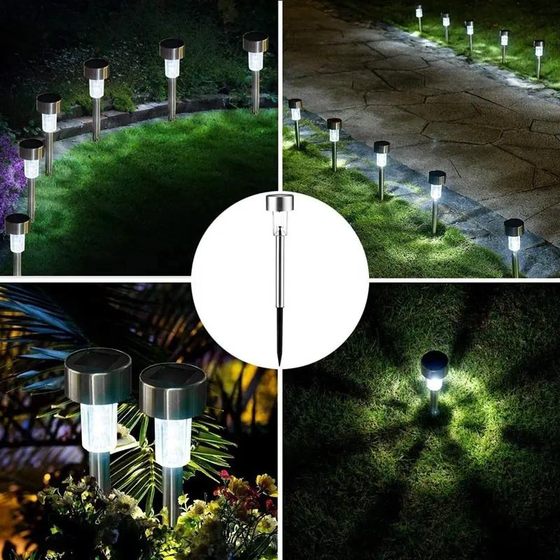 PACK 10 FOCOS SOLARES LED ESTACA PARA JARDIN - 4