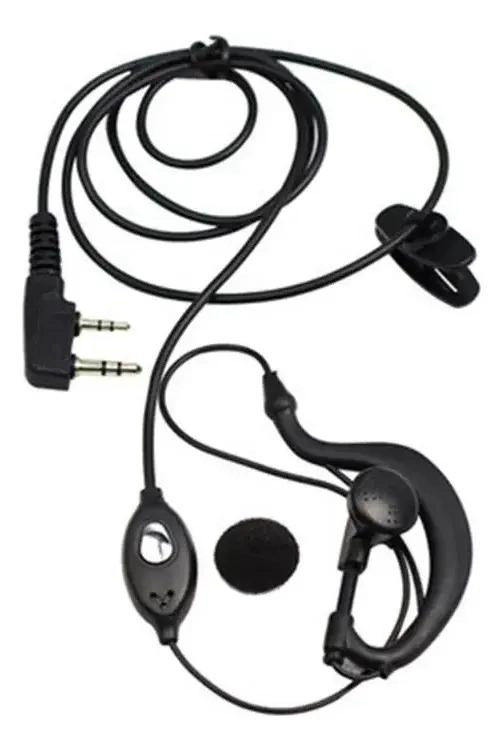 SET 5 AURICULARES 2 PINES CON PTT PARA RADIOS BAOFENG - 1