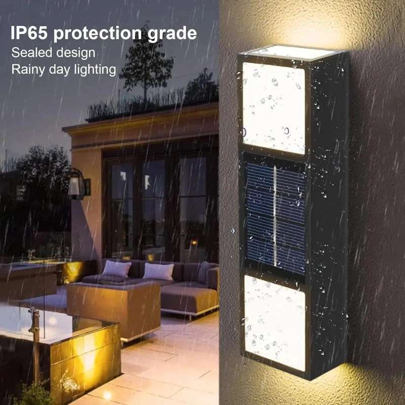 PACK 2 APLIQUES LED SOLARES BIDIRECCIONALES PARA EXTERIOR - 3