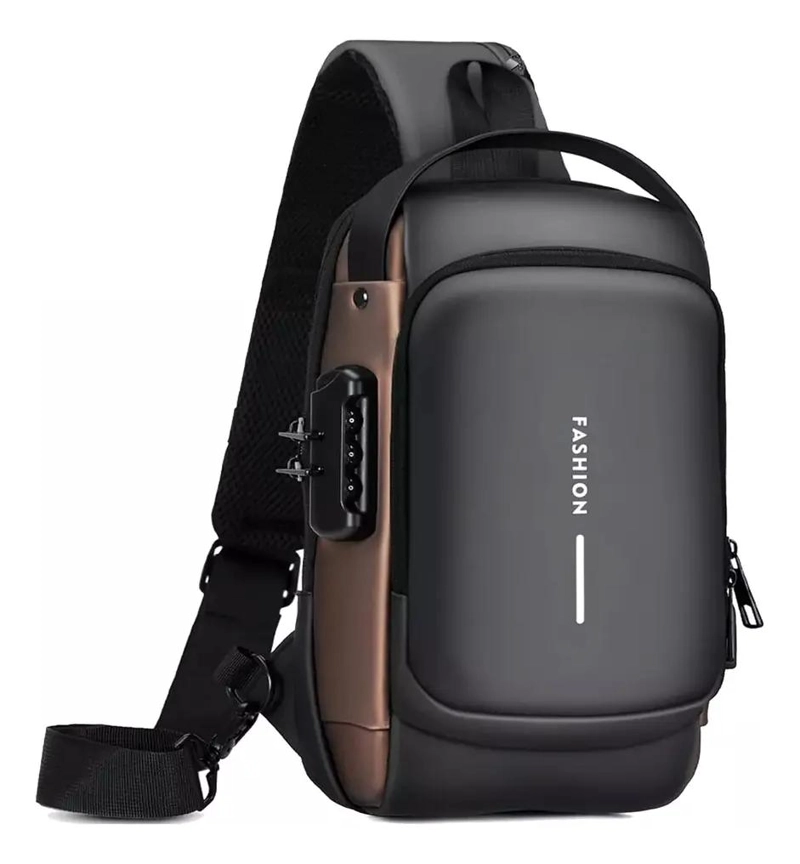 MOCHILA IMPERMEABLE ANTIRROBO PARA HOMBRE CON PUERTO DE C - 1