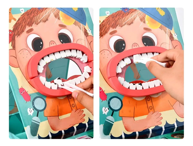 MALETA DE JUEGOS DOCTOR DENTISTA CON ACCESORIOS DE MADERA - 4