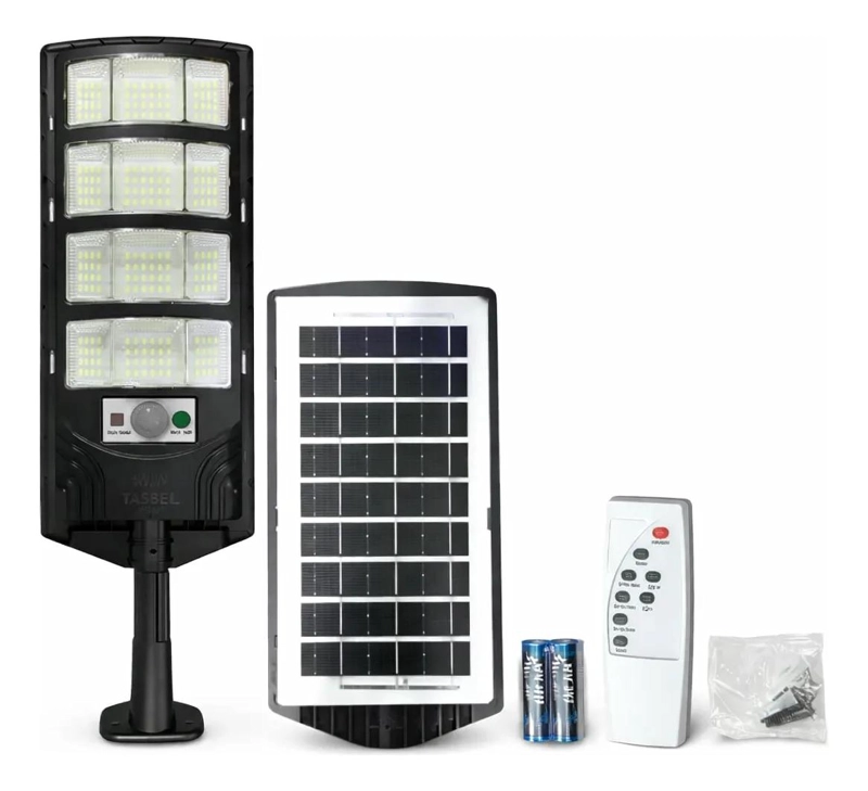 FOCO PANEL SOLAR EXTERIOR 400W CON SENSOR - 1