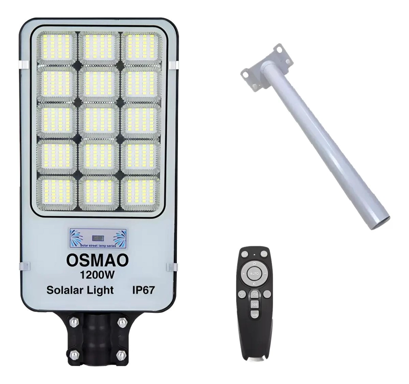 FOCO SOLAR 1200W CON SOPORTE Y CONTROL REMOTO - 1
