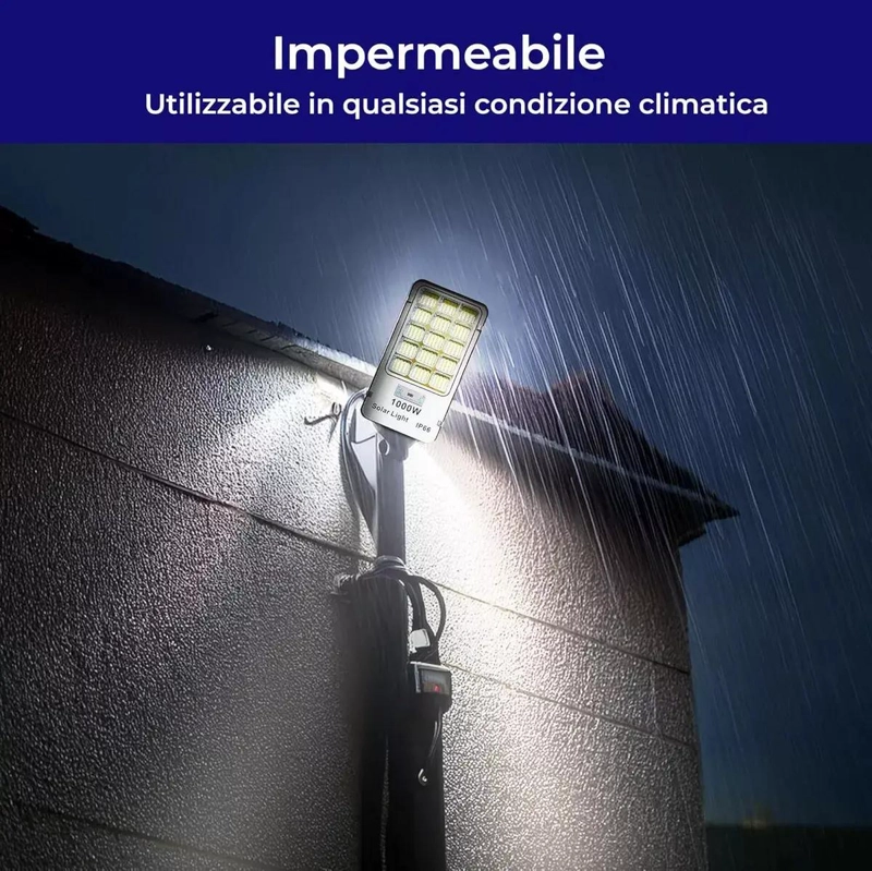 FOCO SOLAR 1200W CON SOPORTE Y CONTROL REMOTO - 2