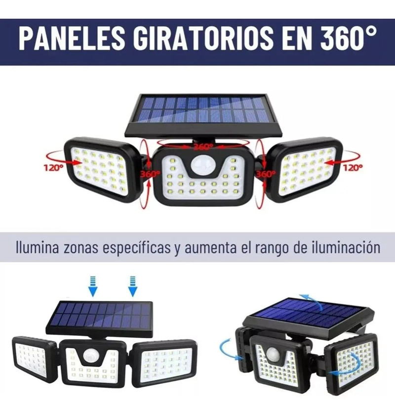 APLIQUE SOLAR PARA PATIO CON SENSOR DE LUZ - 4