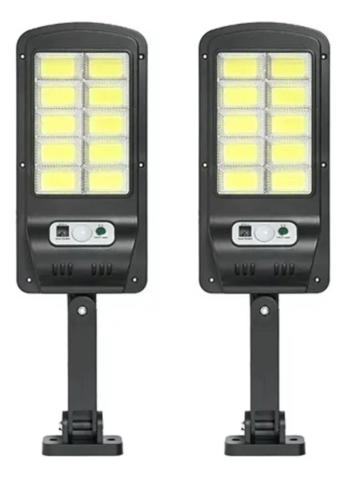 PACK 2 FOCOS SOLARES 120 LED CON SENSOR DE MOVIMIENTO - 1