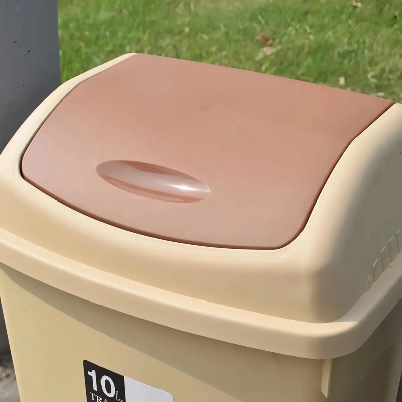 BASURERO DE 15 LITROS CON TAPA VAIVE N PARA COCINA Y BAÑO - 3