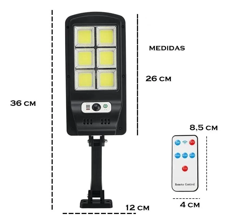PACK 2 FOCOS SOLARES LED EXTERIOR CON SENSOR DE MOVILIDAD - 3