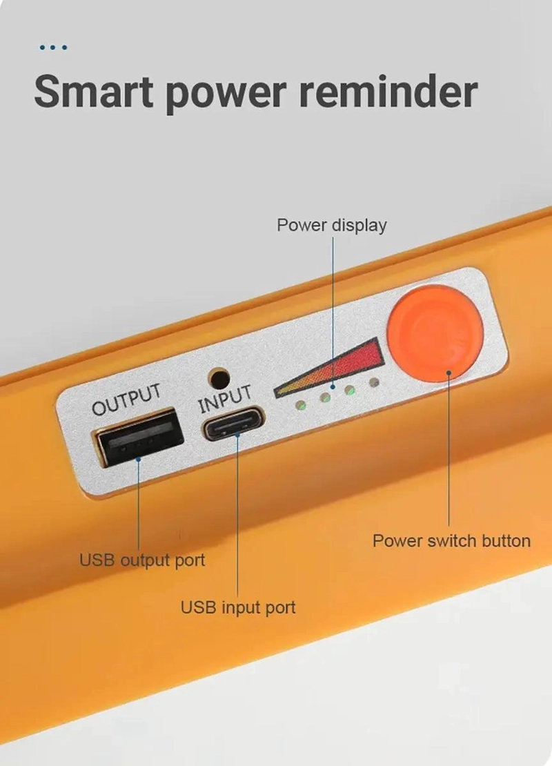 REFLECTOR SOLAR PORTATIL LED CON BATERIA 12000MAH - 3