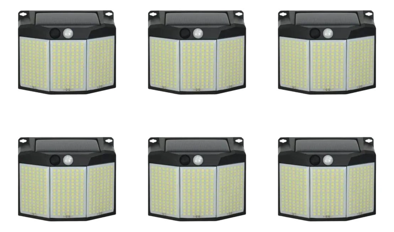 PACK 6 APLIQUES LED SOLARES IMPERMEABLES - 1