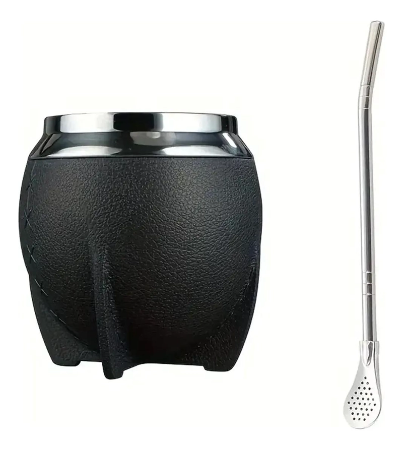 MATE TE RMICO TORPEDO CON BOMBILLA ACERO INOXIDABLE 240ML - 5