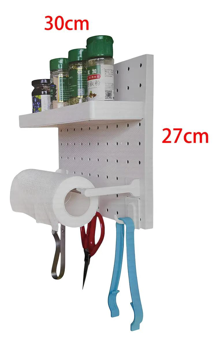 PLACA AJUSTABLE PARED CON AGUJERO Y GANCHO - 3