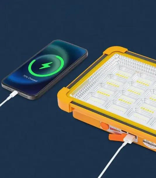 FOCO LED SOLAR RECARGABLE PORTATIL PARA EMERGENCIAS - 2