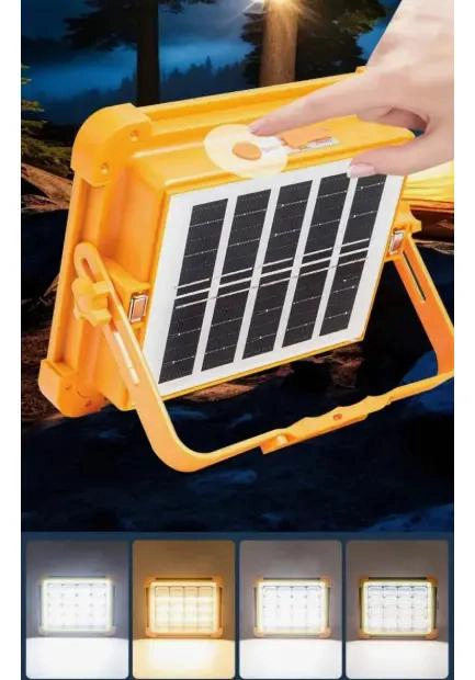 FOCO LED SOLAR RECARGABLE PORTATIL PARA EMERGENCIAS - 3