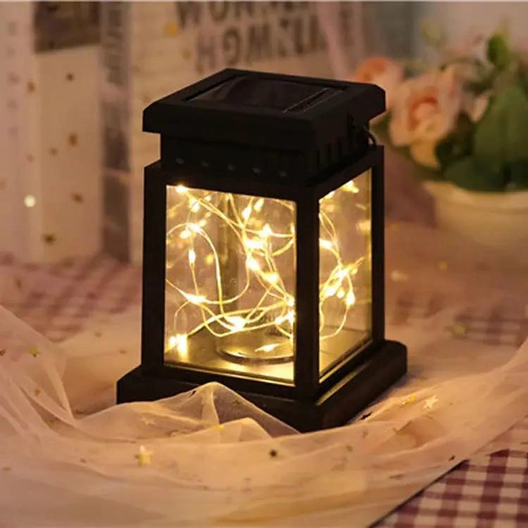 PACK 2 FAROLES SOLARES CON LUZ LED Y ALAMBRE TIPO HADA - 3