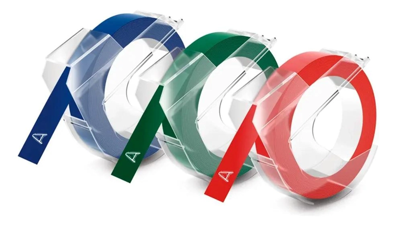SET 3 CINTAS PVC 9MM X 3M AZUL VERDE ROJO - 1