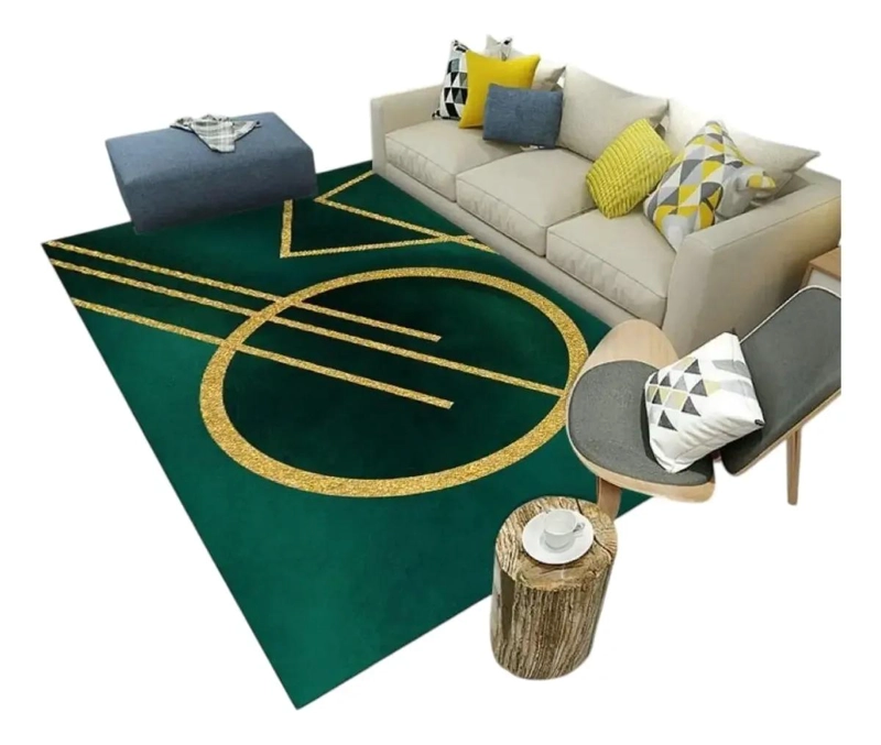 GENÉRICO ALFOMBRA CON DISEÑO 200X240 CM PARA HOGAR Y BAÑO