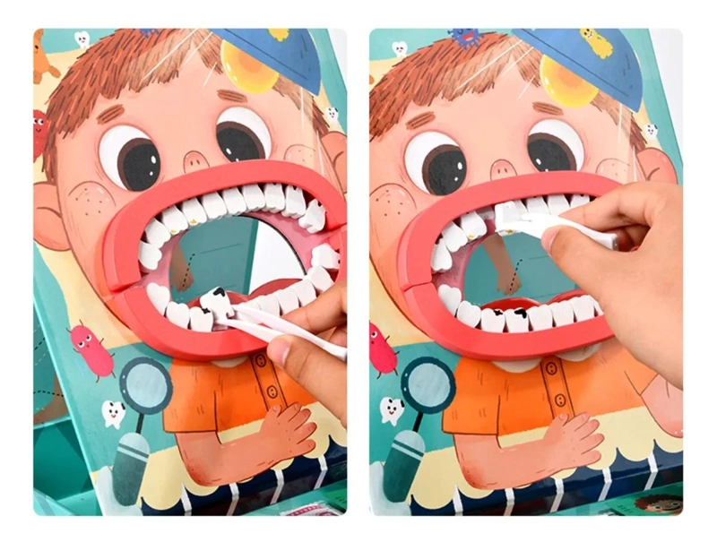 MALETA DE JUEGOS DOCTOR DENTISTA CON ACCESORIOS DE MADERA - 4