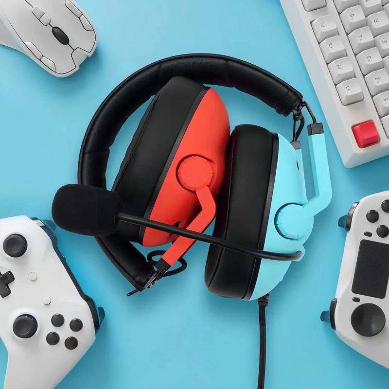 AUDIFONOS GAMER OVER-EAR CON MICROFONO PARA CONSOLAS - 2