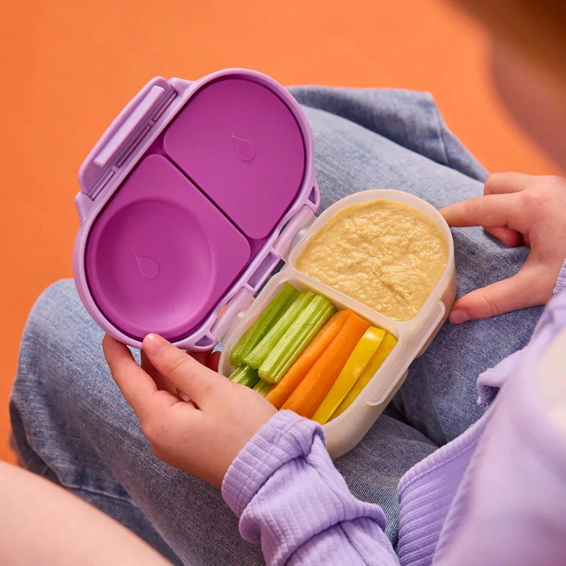 CAJA DE SNACKS PARA NIÑOS CON COMPARTIMENTOS SEGUROS Y REUTILIZABLES - 3
