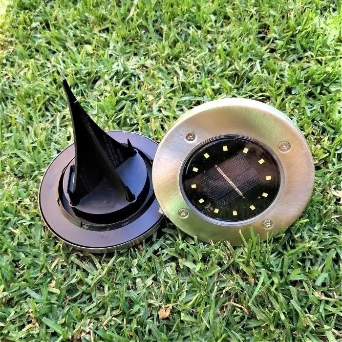 8 FOCOS LED SOLARES EMPOTRABLES PARA JARDIN Y PISO - 4