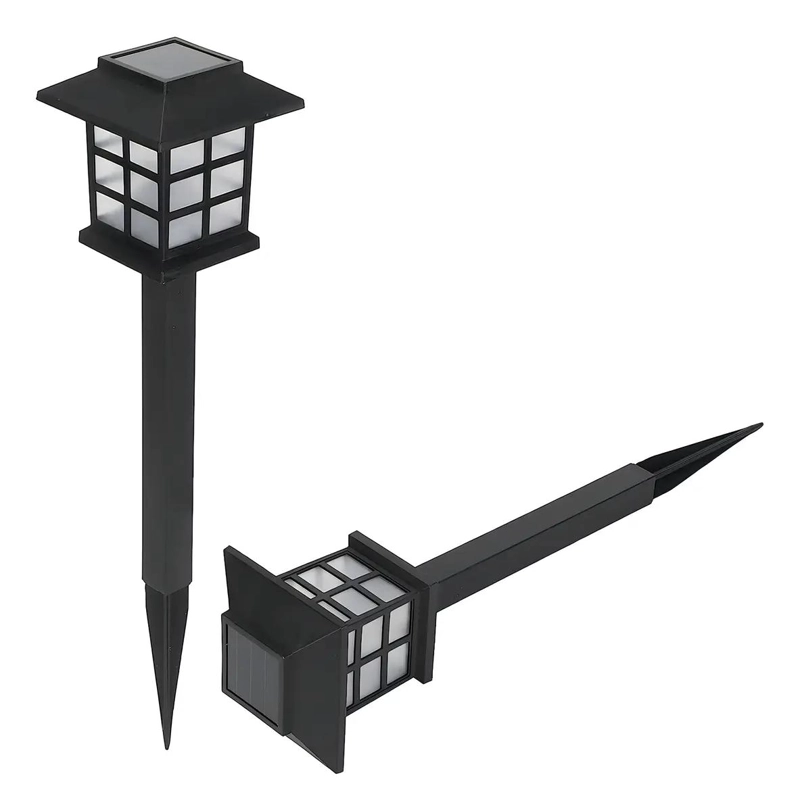 FAROL LED SOLAR PARA JARDIN LUZ AMARILLA IMPERMEABLE - 1