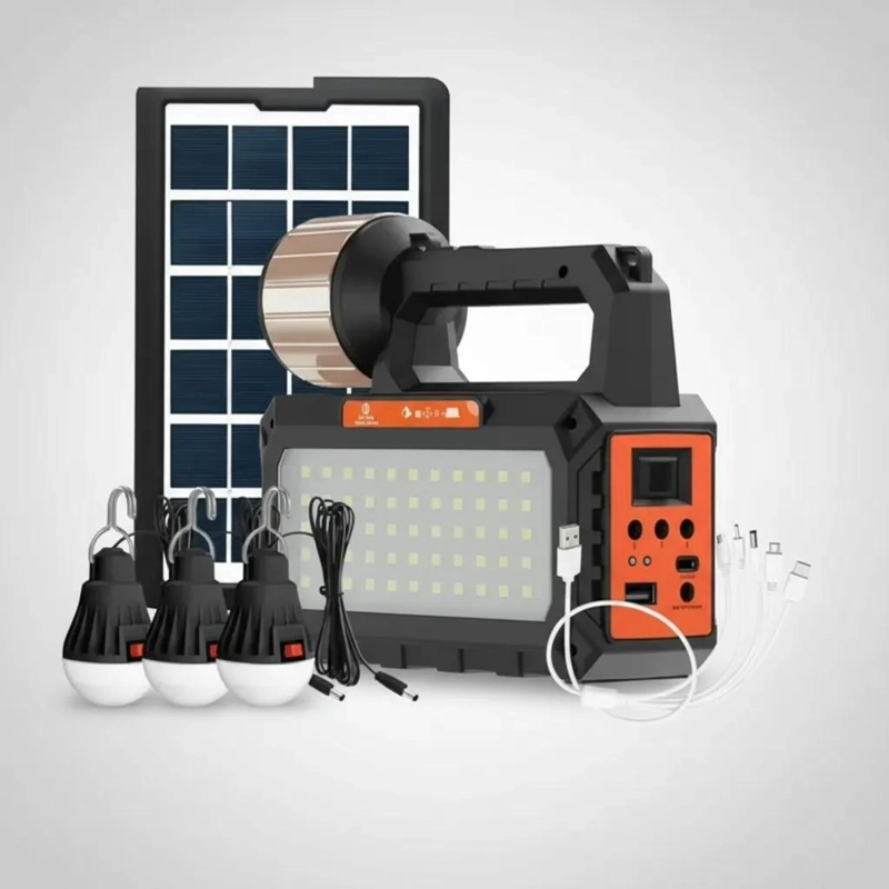 KIT DE EMERGENCIA SOLAR CON RADIO Y AMPOLLETAS - 5