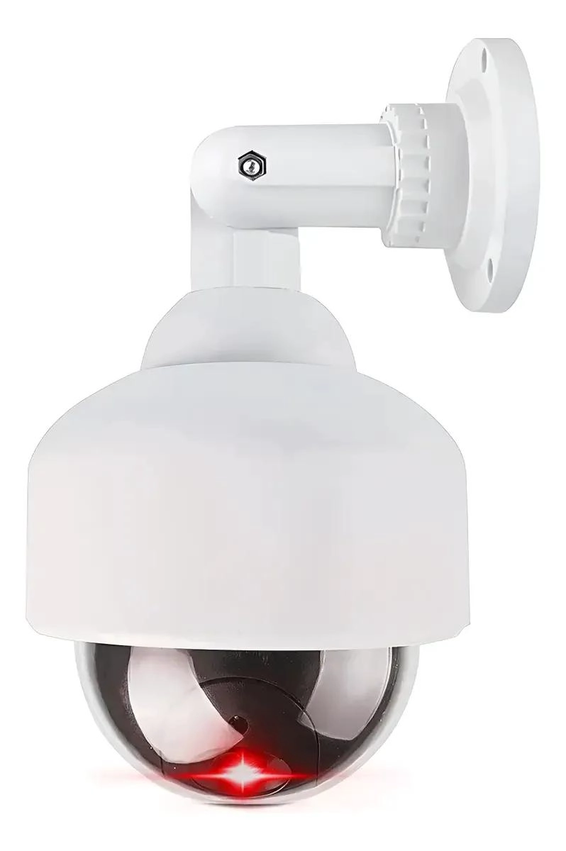 FOCO SOLAR LED CON CAMARA FALSA TIPO DOMO - 1