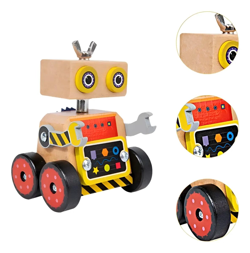 ROBOT SENSORIAL DE MADERA PARA NIÑOS - 1
