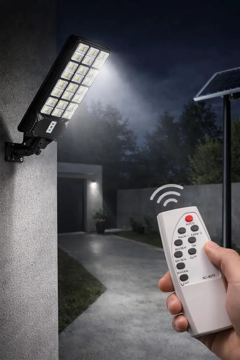 FOCO SOLAR LED 1600W ALTA POTENCIA CON SENSOR Y CONTROL - 2