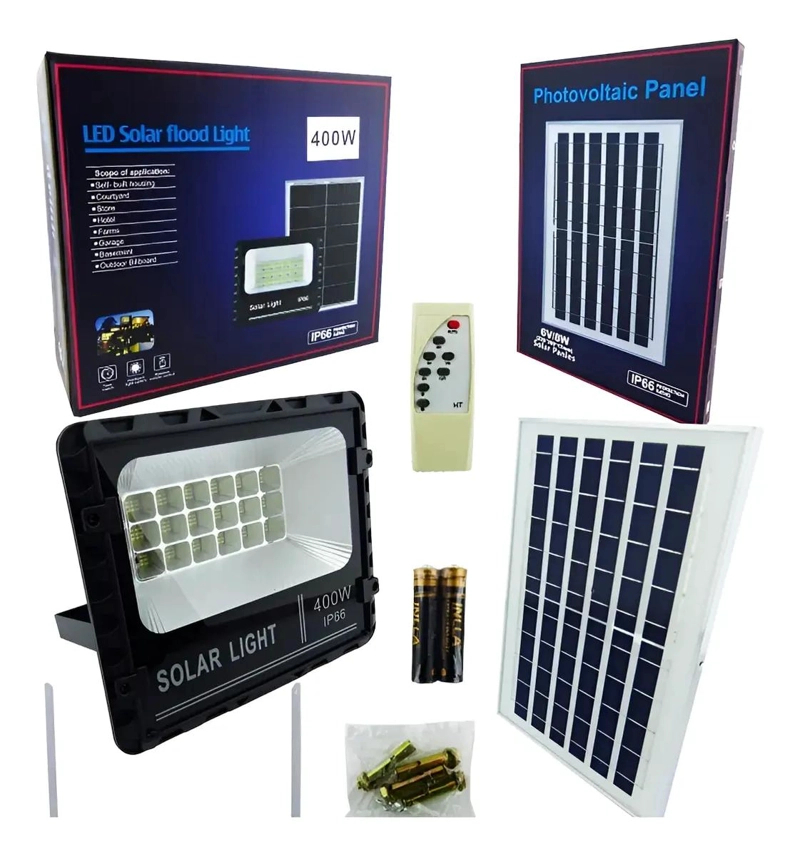 FOCO PROYECTOR SOLAR 400W ALTA POTENCIA - 1