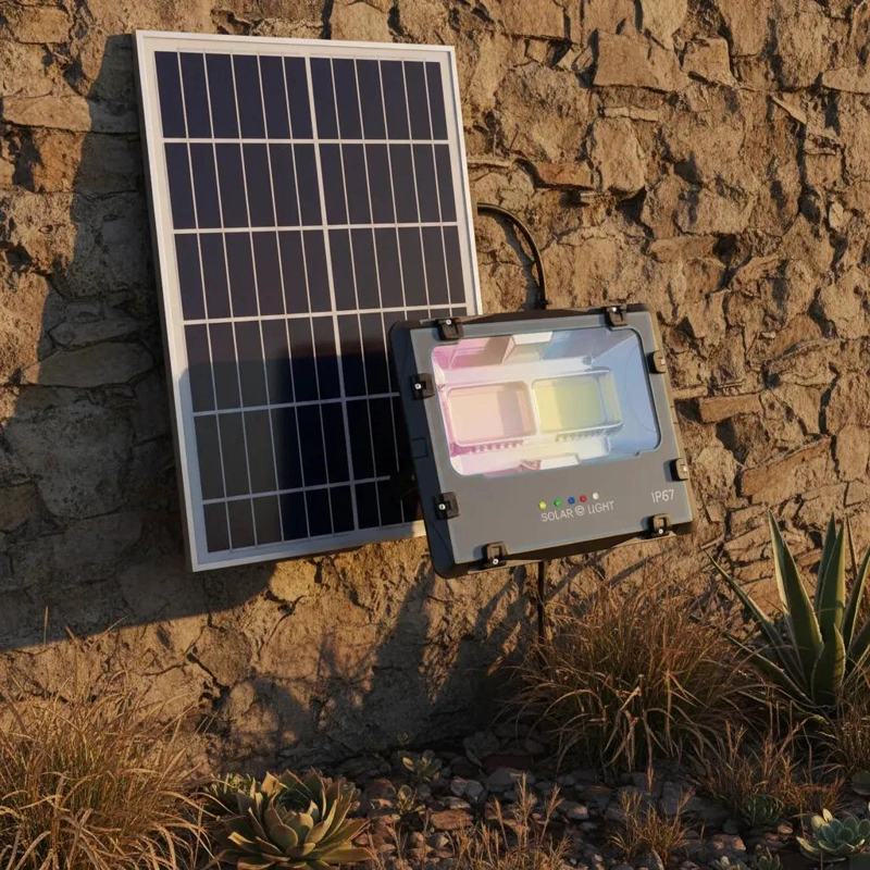 REFLECTOR SOLAR 800W MULTICOLOR RGB CON CONTROL REMOTO - 2