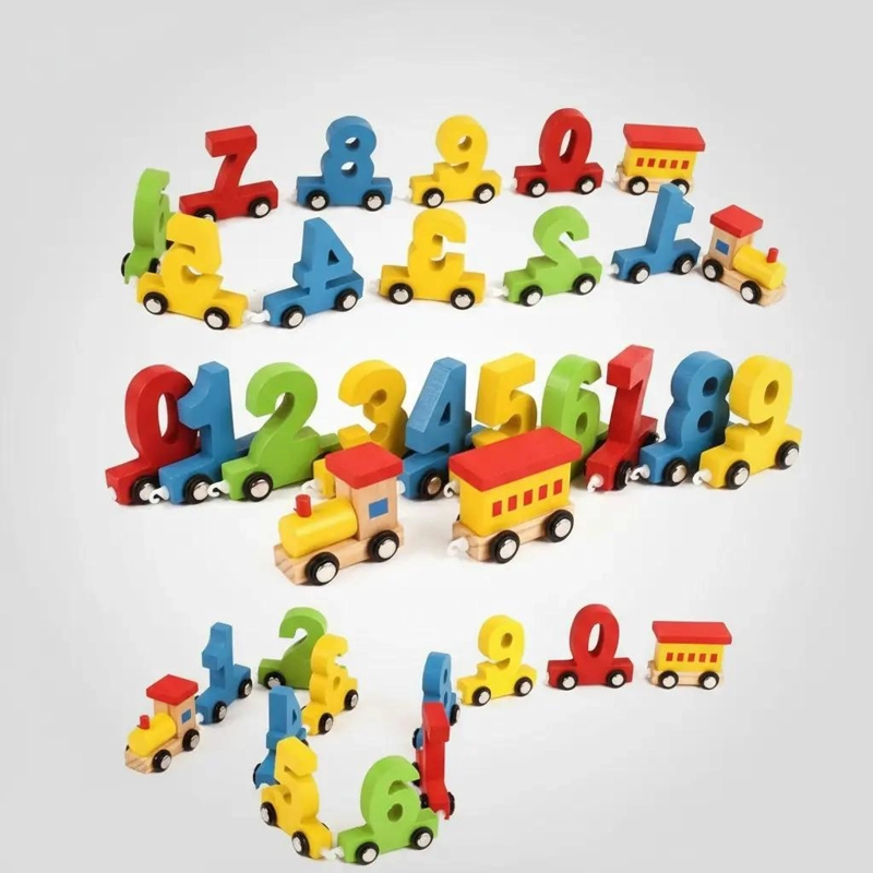 JUEGO DIDACTICO TREN DE NUMEROS DE MADERA PARA NIÑOS - 3