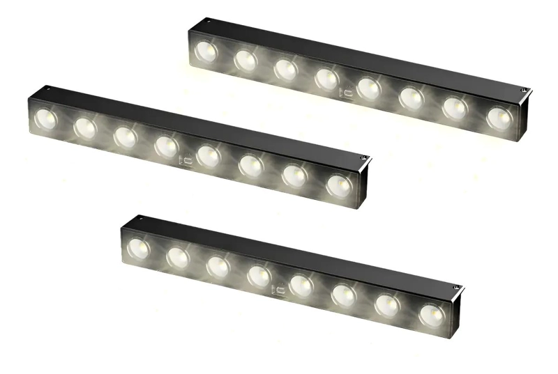 PACK 3 APLIQUES SOLARES DE PARED CON SENSOR LED - 1